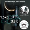 SMALLRIG Adjustable Double Clamp Mount, Dual Head 15-40mm Anti-Slip, 1.5kg