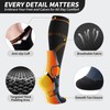 CAMBIVO 2 Pairs Compression Socks for Women and Men(15-20 mmHg),