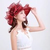 Women's Organza Mesh Church Derby Hat - Thin Breathable Sunshade