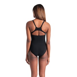 ARENA Women's Standard Bodylift Marina B-Cup Swimsuit, Black/Fairy Rose/Grape Violet