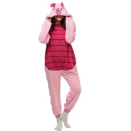 WinVic Piglet Onesies Unisex Costume Adult Animal Cosplay Pajamas Clothing