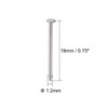 sourcing map Small Tiny Hardware Nails Carbon Steel 1.2X19mm(DXL) for