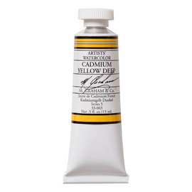 M. Graham 30ml Tube Watercolour Paint, Cadmium Yellow Deep