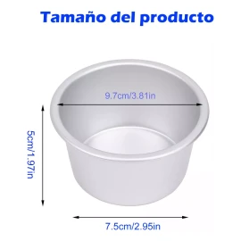Generic Molde Pastelero Redondo Para Repostería De Aluminio 10piezas