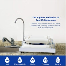 100 GPD Portable Countertop Reverse Osmosis Drinking Water Filter System | 4 Stage RO by Oceanic Water Systems