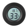 Room Hygrometer Thermometer, Mini Circular Embedded Digital LCD Moisture Temperature