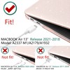DONGKE for MacBook Air 13 inch Case 2021-2018 Release A2337