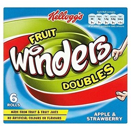 Kellogg's Winders Doubles Strawberry & Apple 6 x 17g