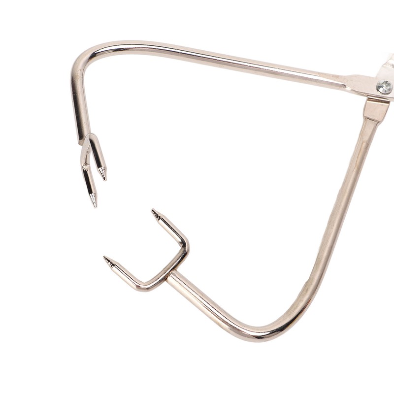 2pcs Dipping Tongs Red Handle Stainless Steel Easy Cleaning Stable