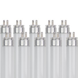 Sunlite F6T5/BL 6-Watt T5 Linear Fluorescent Light Bulb Mini Bi Pin Base, Black Light, 10-Pack