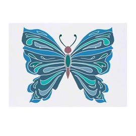 Azeeda 'Schöner Schmetterling' Temporäres Tattoo - Hautfreundlicher & Ungiftiger Abziehbild · Wasserfest (TO00082079)