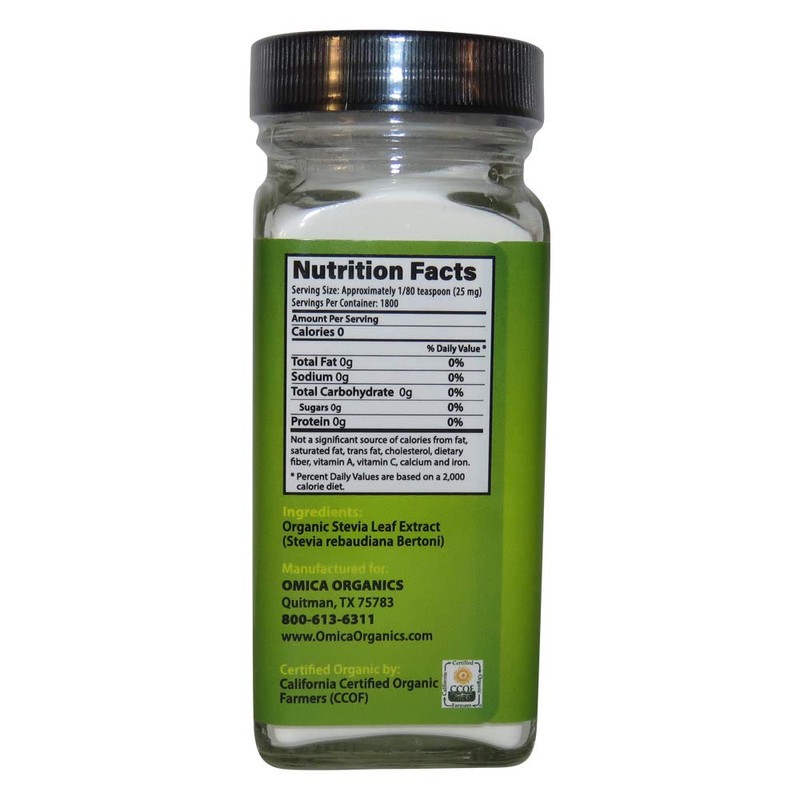 Omica Organics Stevia Extract Sweetener Powder (1.7 oz)