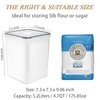 Wildone Large Food Storage Containers 5.2L /175oz, 4 Piece BPA