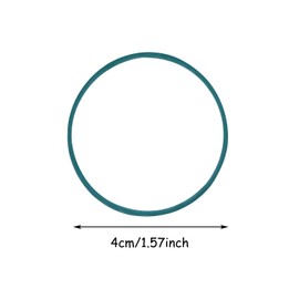 ONLYKXY Natural Rubber Bands,Soft Elastic Bands Hair Ties for Hair Braids Hair Rubber Ring (Dark Green Rubber Band 40mm 100pcs)