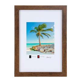 Wooden Picture Frame Plexi Lifestyle Photo Frame Collage Wall Decoration Poster HR25: Colour: Brown | Format: 20 x 30 cm