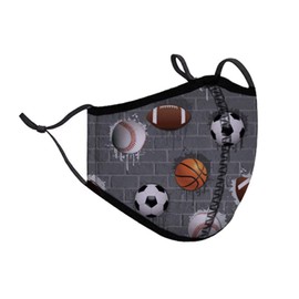 Top Trenz Kids Face Wrap Cloth Reusable Fashion Mask Medium (Ages 8+ to Adult) (Sports)