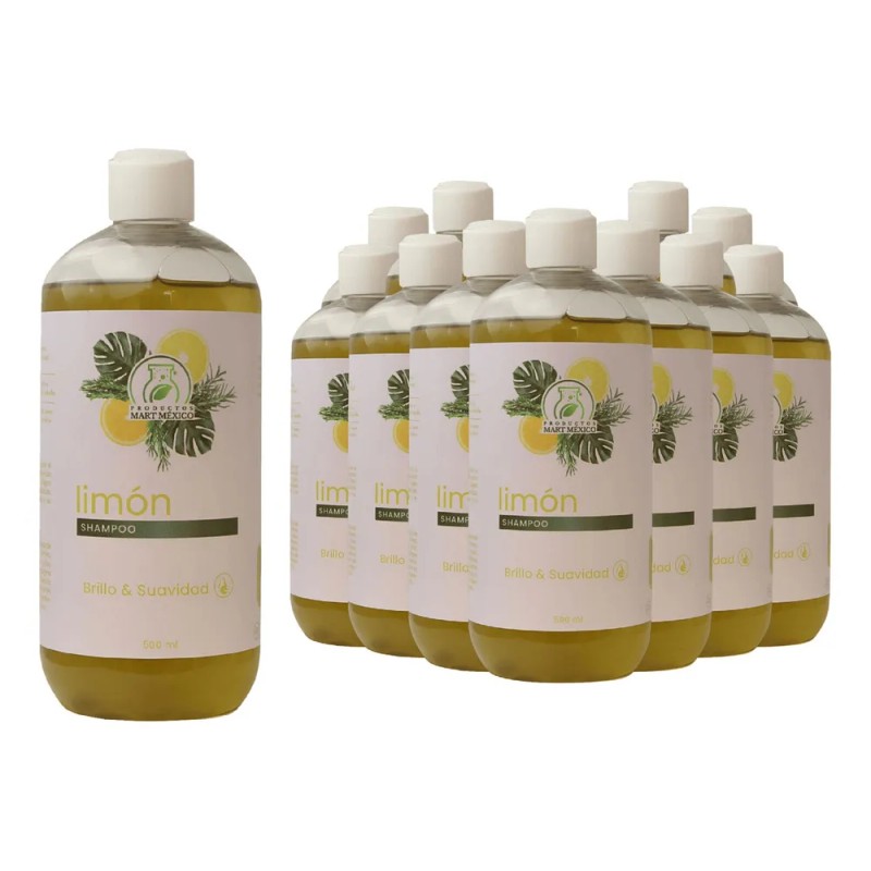 Shampoo De Limón Cuero Cabelludo Fuerte (500ml) 12 Pack