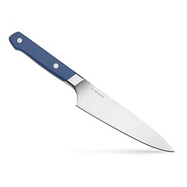 Misen 5.5 Inch Utility Knife - Medium Kitchen Knife for Chopping and Slicing - High Carbon Steel Sharp Cooking Knife, Blue