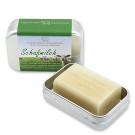 Classic Sheep Milk Soap 100g in an Aluminium Soap Box by Florex