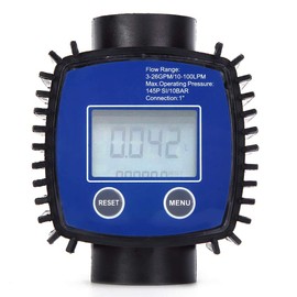 Flow Meter, Turbine Flow Meter, Electronic Flow Meter, Digital 1 Inch Internal Thread Flow Sensors, 5-120 Litres/Minute, Maximum Pressure 40 Bar