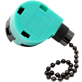 ZE-268S6 ZH 3 Speed 4 Wire Fan Pull Chain Switch Replacement Repair Kit Rotary Motor Controller 4 Position 3 Way 3A250VAC 6A125VAC for Ceiling Fans, Floor Fans, Basket Fans - Black Nickel