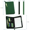 Lcjtop Junior Business Padfolio - A5 PU Leather Portfolio Binder