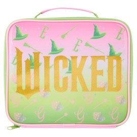 Wicked 2 for Good Movie Insulated Lunch Bag – Durable, Leakproof, and Stylish for Work, School, or Travel – Keep Meals Fresh On-The-Go, Pink & Green