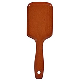 Scarlet Line Medium Wooden Paddle Hair Brush with Anti Slip Handle Paddle Brush with Heat Resistance Ceramic Bristles for Blow Drying n Straightening