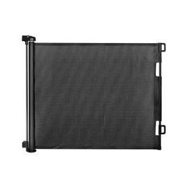 Veraste Retractable Baby Gate for Doorways and Stairs, Mesh Safety Gate for Pet, Indoor & Outdoor Use, One-Hand Operation, Easy Installation, 33.6" Tall, Expands to 55" Wide（Black,33.6"x55"