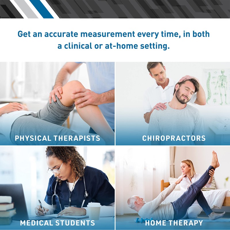 BodyMed Professional Inclinometer for Physical Therapy & Rehabilitation, Easy to
