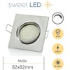 Sweet Led - LED recessed spotlight 230 V dimmable flat