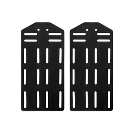 MALOUF King Bed Frame Headboard Bracket Modification Plate, Set of 2, Black
