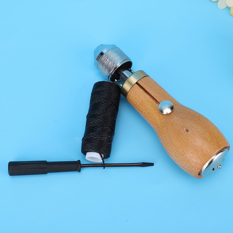 Lock Stitch Awl DIY Leather Sewing Tool Hand Stitching Sewing