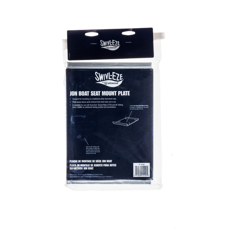 Swivl-Eze attwood SP-15100 Swivl-Eze Bench-Style Aluminum Utility Jon Boat Seat