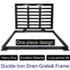 MASSLUNT Cast Iron Drain Grate and Frame, 24x16 Outdoor Drain