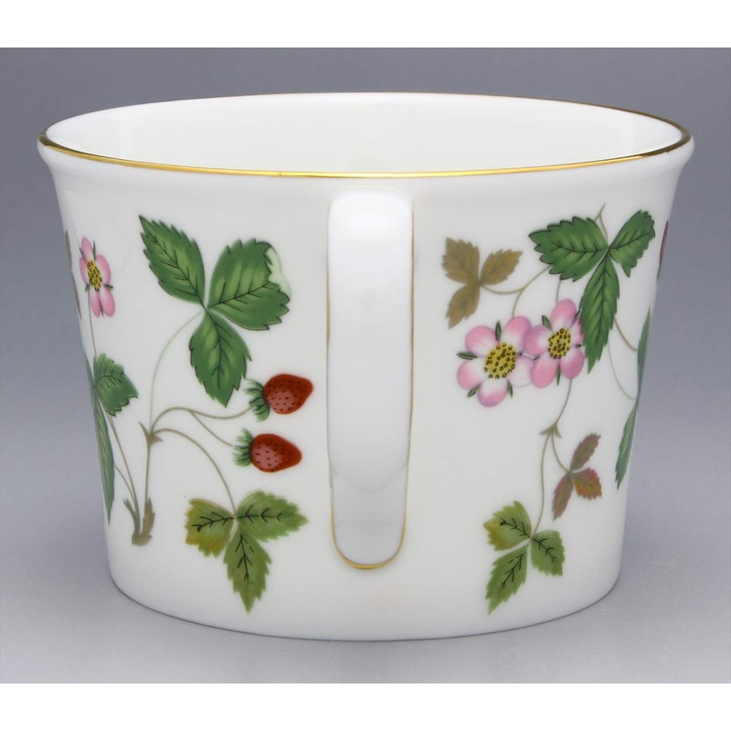 Wedgwood 1053377 Bone China Wild Strawberry Pair Coffee Cup and