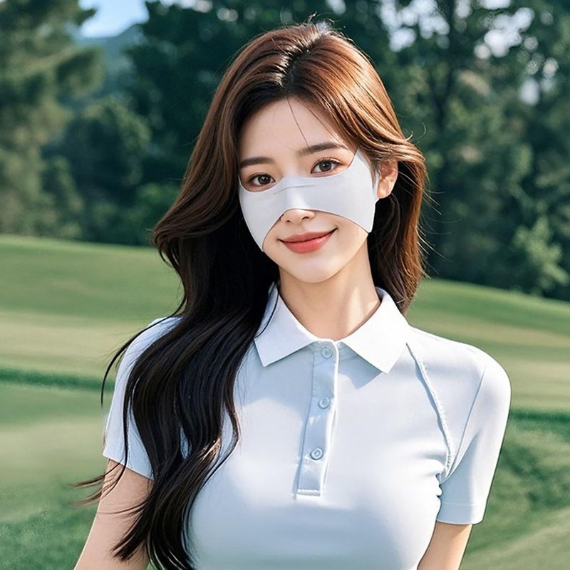 Sun Protection Face Cover, Golf Under Eye Patches, UV Blocking