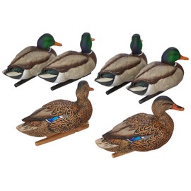 AvianX Top Flight Duck Open Water Mallard Decoy (6 Pack), Green