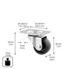 Furniture Swivel Castor RO 2109