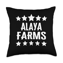 Alaya Farms Family Reunion Squad First Last Name Throw Pillow