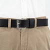 Mens Leather Belt/Mens Linden Man, XXL, Black, 3931 - 90