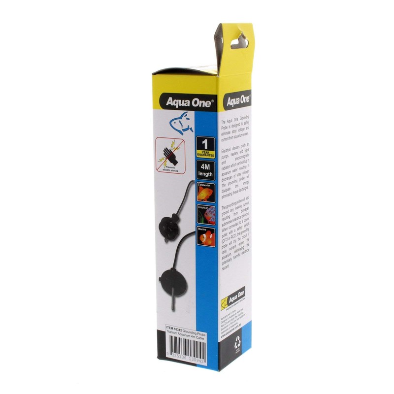 Grounding Probe Titanium Aquarium 4m Cable Kongs Prevents Electric Shocks