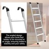 4 Set Angled Bunk Bed Ladder Hooks PVC Adjustable Coated