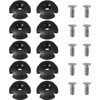 Songholee 10-Piece Round Rope Buckle Deck Line Guide Slot Accessories