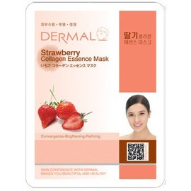 Sheet Mask Strawberry da-maru Dermal 23g (Set of 10) Face Pack