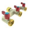 Ventilkappenkönig 3-Way Brass Tap Water Distributor 3 Distributors 3/4 Inch