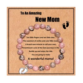 HOHOTANG New Mom Gifts for Women, Mom to Be Gifts for First Time Mom, Gifts for Pregnant Women, Expecting Mother Gifts, New Mother Jewelry for Daughter Wife Friends Sister