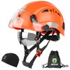 GREEN DEVIL GREEN DEVIL Safety Hard Hat with Tinted &