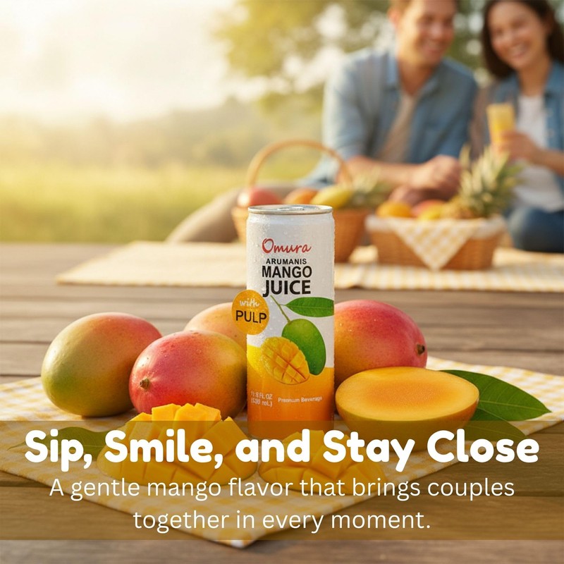 Omura MANGO JUICE from Natural Fruit with PULP 11.3 FL.