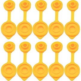 𝟏𝟎 𝐏𝐜𝐬 Gas can Vents for Plastic Gas Cans, Gas Can Vent Caps, Yellow Fuel Gas Can Jug Vents/Cap Replacement